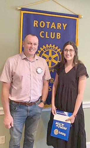 Jones inducted to Rotary Club