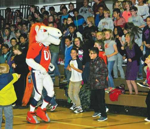 Bronco mascot a hit at intermediate school | Free Content ...