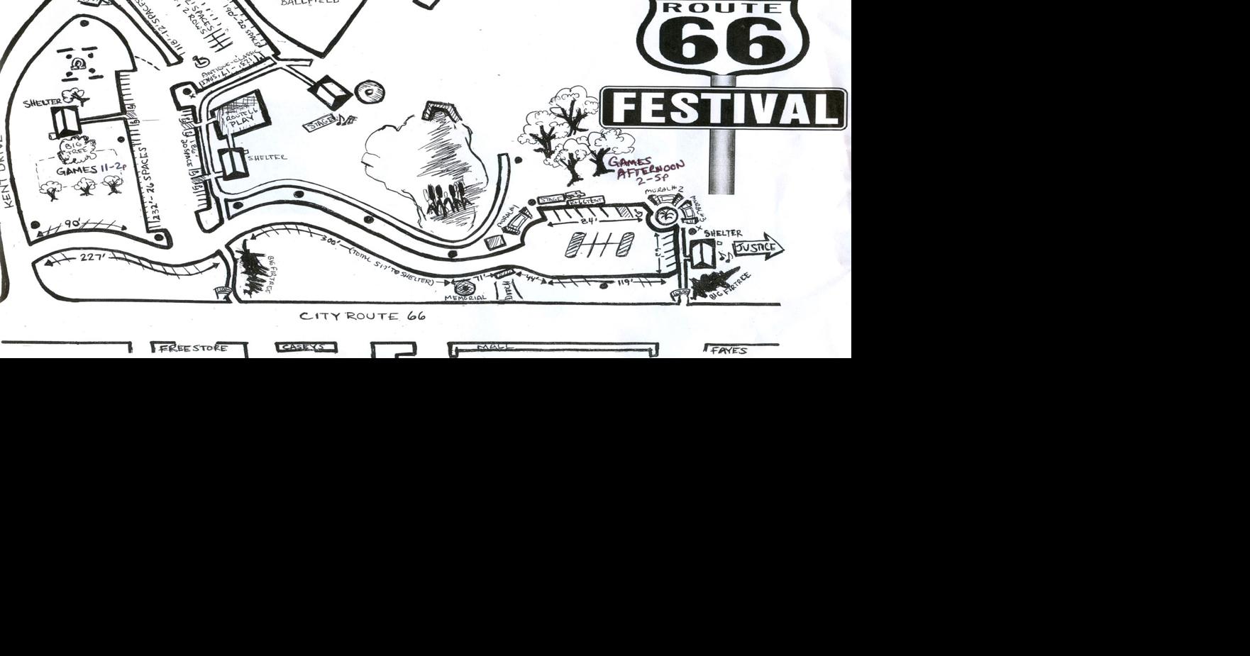 Boswell Park map for Saturday's festival events