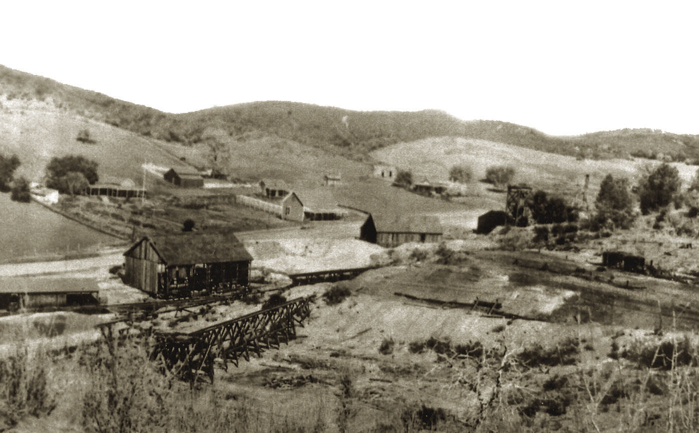 COPPER MINE SETTLEMENT WAGONS COPPEROPOLIS MONTANA
