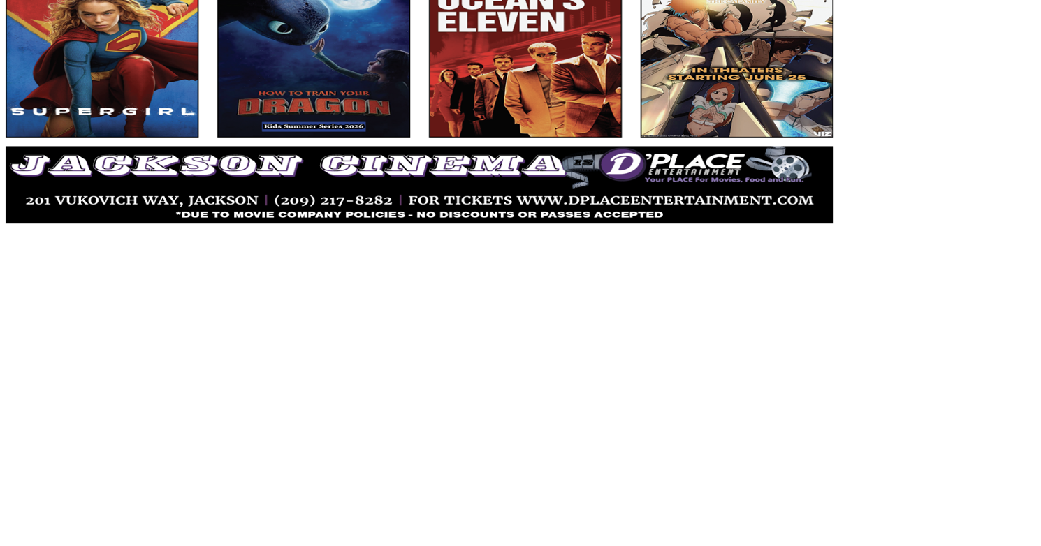 Jackson Cinema is D'Place: Movie Times June 19 — June 25, 2026