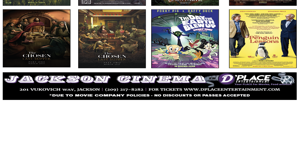 Jackson Cinema is D'Place Movie Times March 28, 2025 —