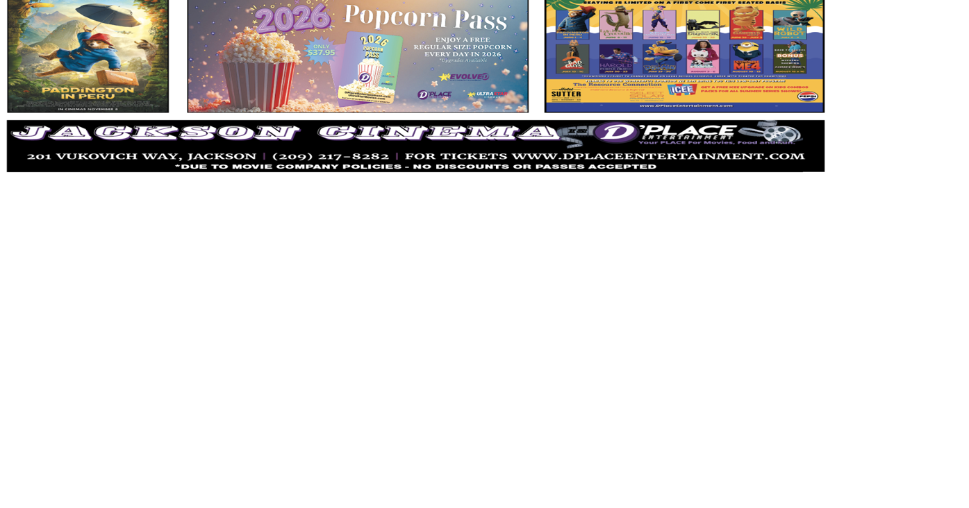 Jackson Cinema is D'Place: Movie Times May 29 — June 4, 2026