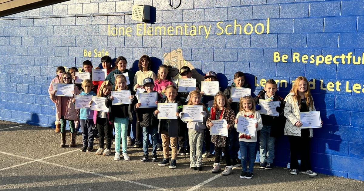 Celebrating Students Ione Elementary School November 2022 Students of
