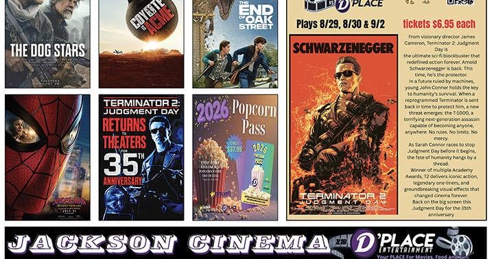 Jackson Cinema is D'Place: Movie Times August 28 — September 3, 2026