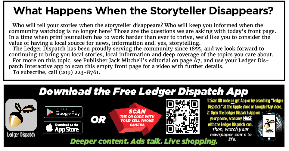 Ledger Dispatch Commentary—Who Will Tell Your Story if the Storyteller