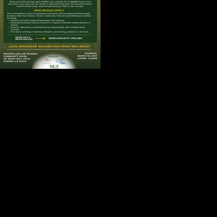 Sierra Region Launches First-Ever Biomass Business Competition to Spark Innovation and Grow the Regional Bioeconomy