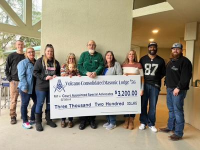 CASA of Amador receives donation from the Masonic Lodge of Volcano On