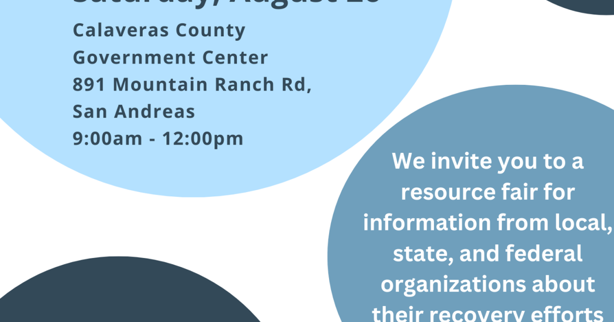 Calaveras Disaster Resource Fair Calendar ledger.news