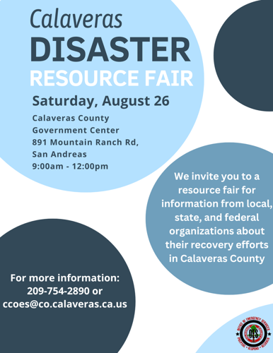 Calaveras Disaster Resource Fair | Calendar | ledger.news