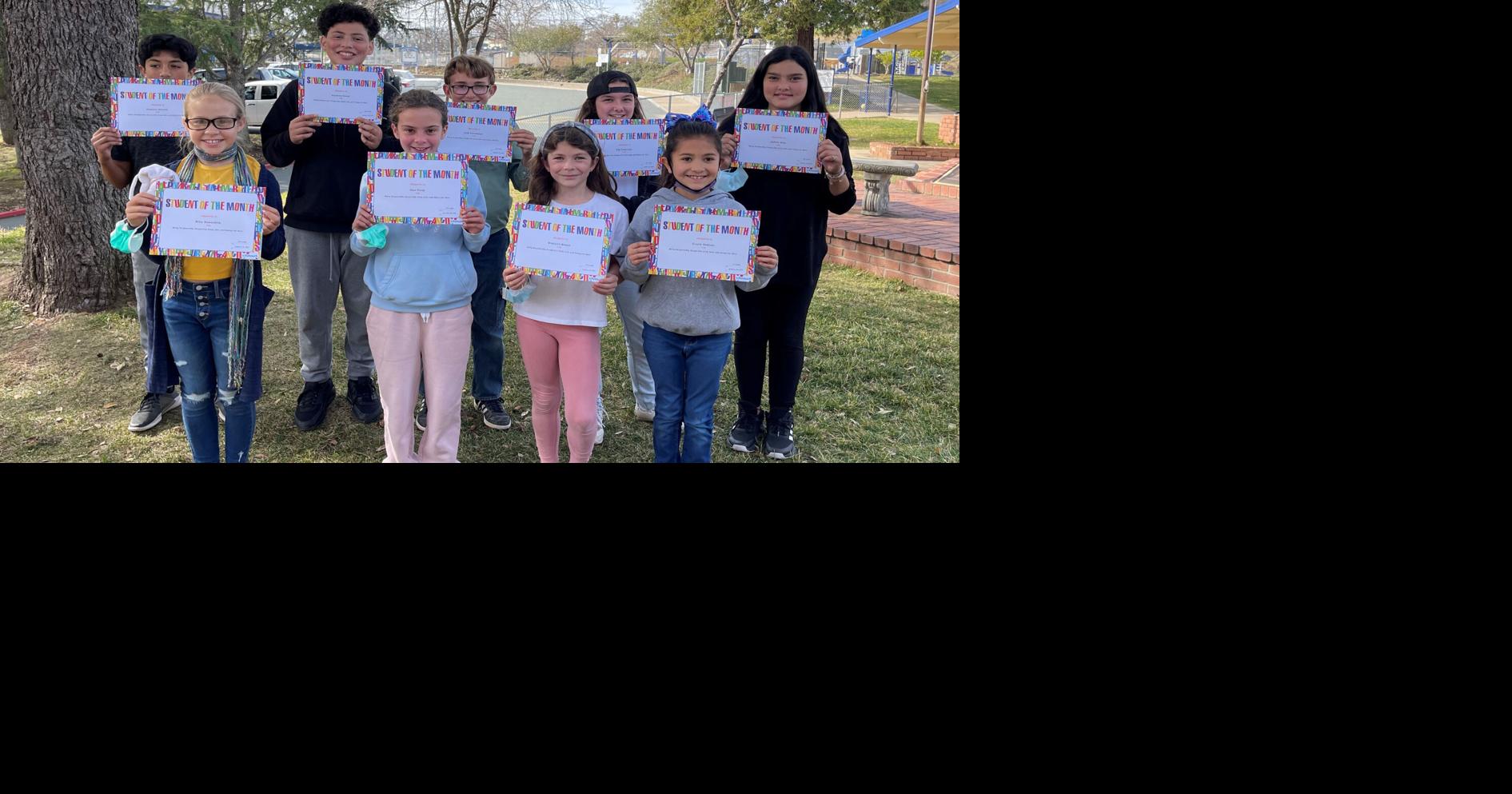Celebrating Students Sutter Creek Elementary January 2022 Students of