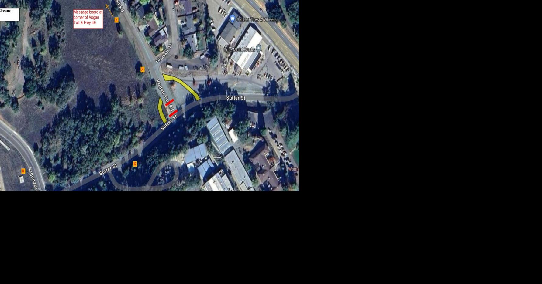 Vogan Toll/Sutter Street Road Closure (Download & Print) | | ledger.news