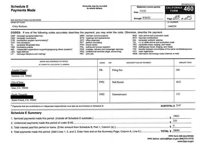 Ledger Dispatch response to Campaign Finance Article News ledger.news