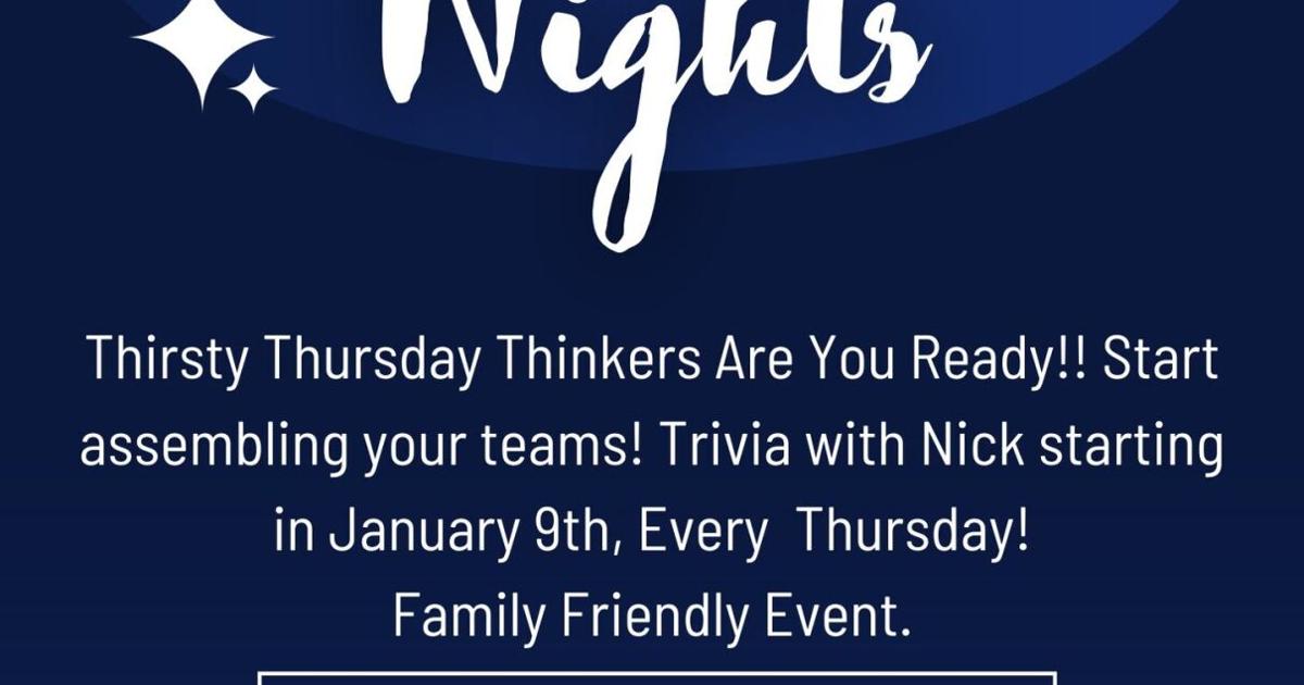 Thursday 20 Thirsty Thursday Thinkers Trivia Nights — Thursday, February 20 | On ...
