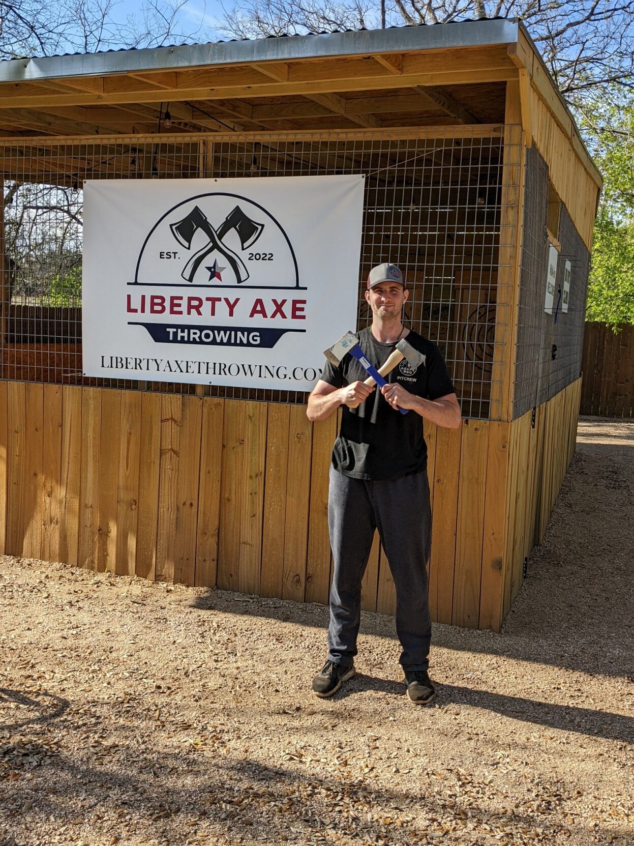 Kickin' axe at Agape Lifestyles