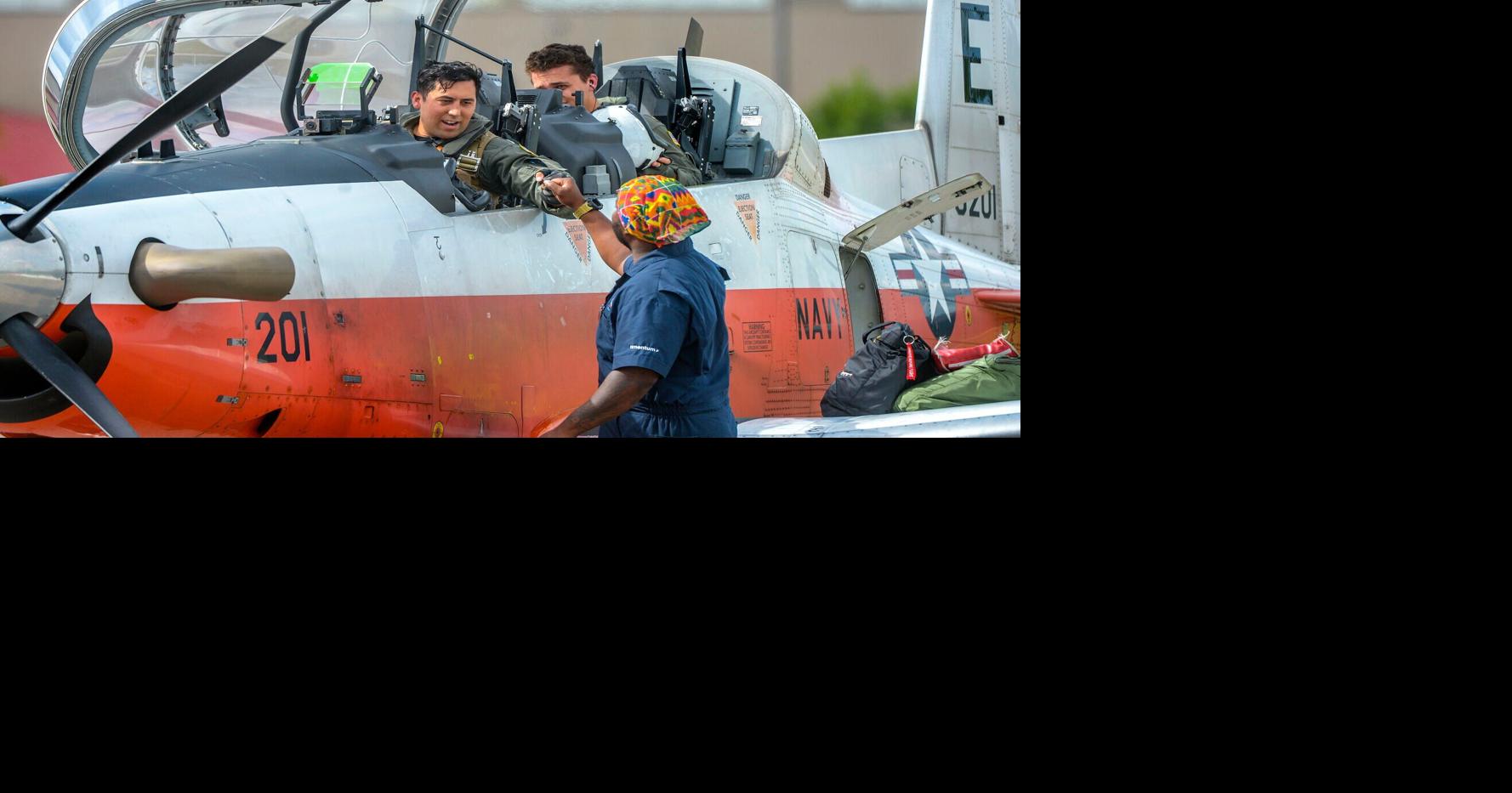 US Navy Training Squadron Two pilots at Yeager Airport | Lincoln News ...