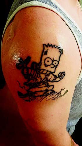 Simpsons Tattoos  Photos of Works By Pro Tattoo Artists at theYoucom