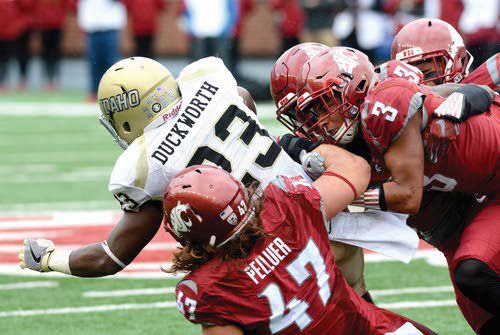 Cougs win 'Battle of the Palouse', 56-6