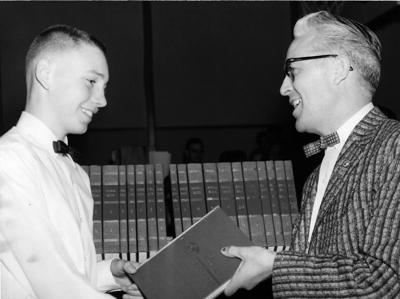 Blast from the Past / 1960: Accepting his science fair prize