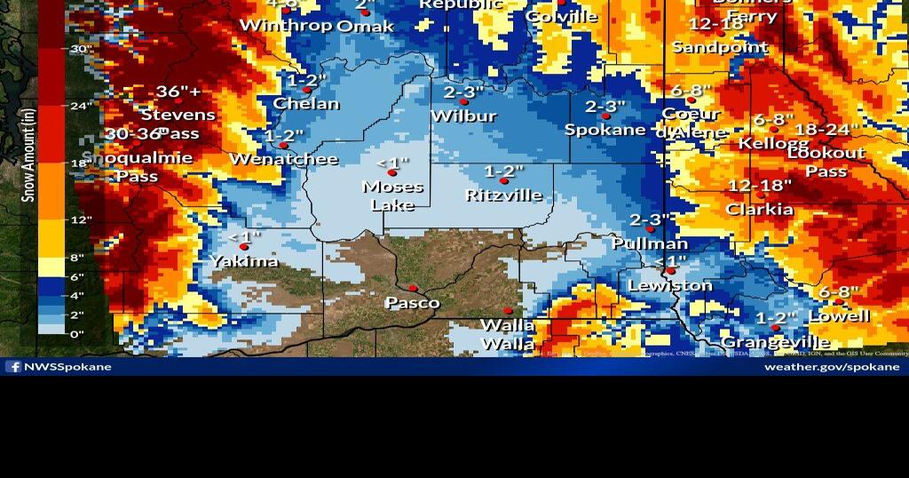 Snow expected: Weather service issues storm watches for much of Northwest  starting Monday, Local and regional news, Lewiston Tribune