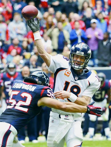 Manning's big day leads Broncos over Texans 37-13