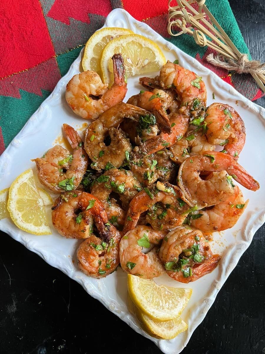 Elegant shrimp recipe works for two courses
