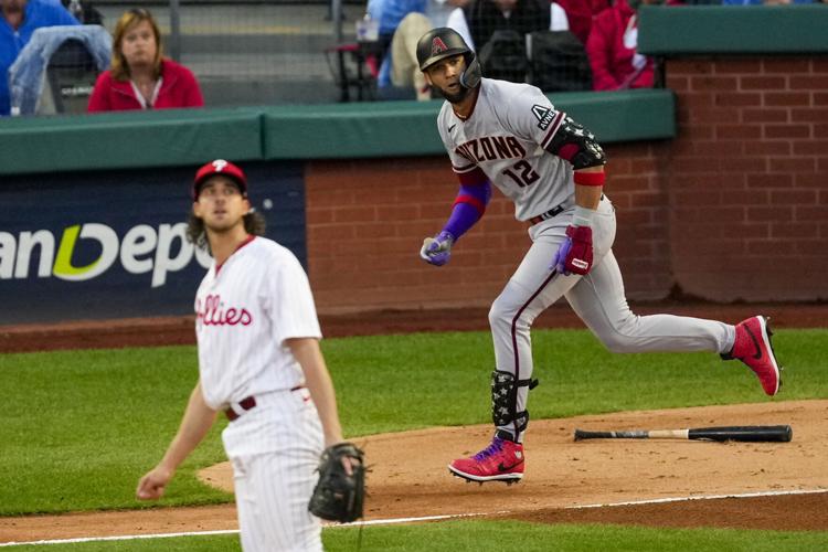 Harper, Schwarber, Castellanos power Phillies past Diamondbacks 5-3 in Game  1 of NLCS - The San Diego Union-Tribune