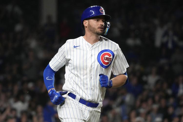 Seattle Mariners second baseman Kolten Wong tags out Chicago Cubs' Nick  Madrigal during the sixth inning of a baseball game in Chicago, Tuesday,  April 11, 2023. (AP Photo/Nam Y. Huh Stock Photo 