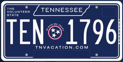 Newly designed TN license plates to be released