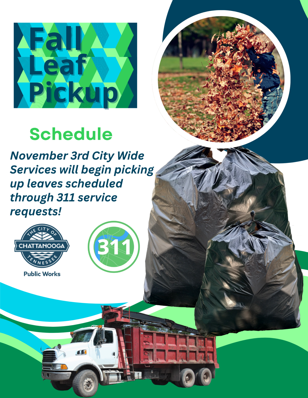 Chattanooga to begin filling 311 leaf pickup requests on November