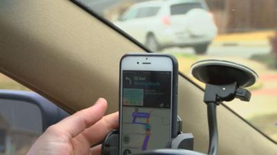 Waze app GPS driving traveling generic