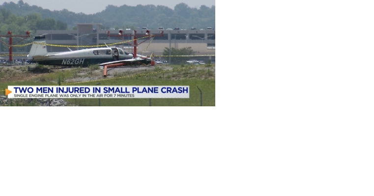 Two men injured in single engine plane crash at Chattanooga Airport - Vimarsana News