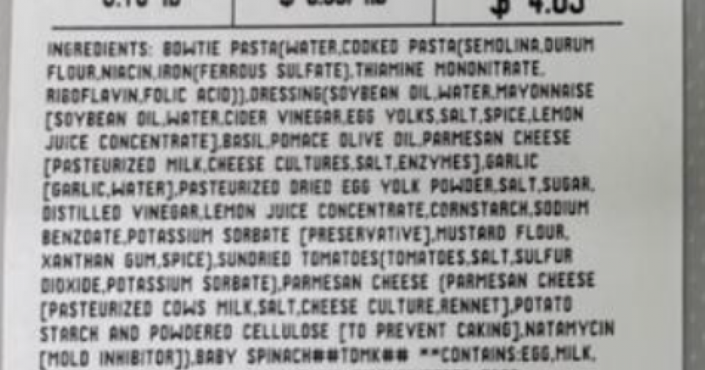 Albertsons Companies recalls bowtie pasta salads over listeria concerns