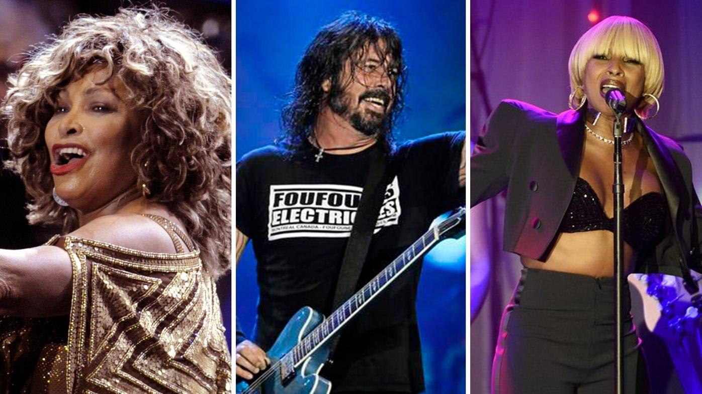 Tina Turner, Jay-Z, Foo Fighters, Go-Go's, Lead Rock and Roll Hall