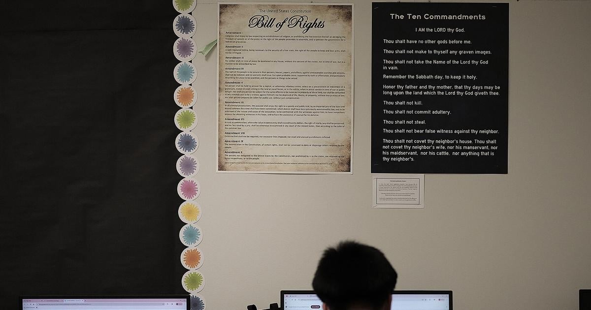 Ten Commandments and Bill of Rights posters