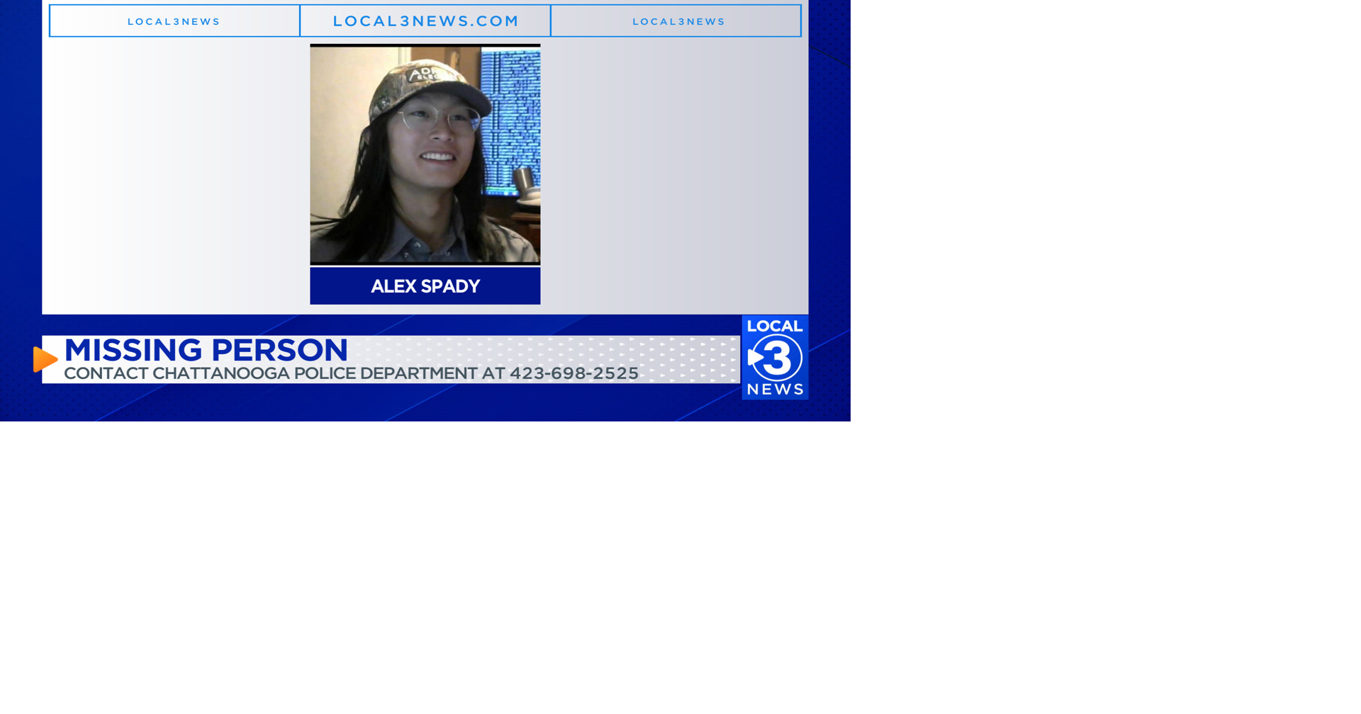 Help Find Missing Person: Alex Spady in Chattanooga | Local News ...