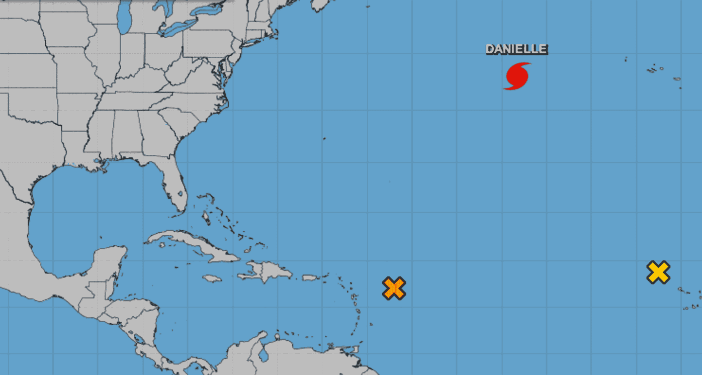 Tropical Storm Danielle forms in the Atlantic after rare, quiet August