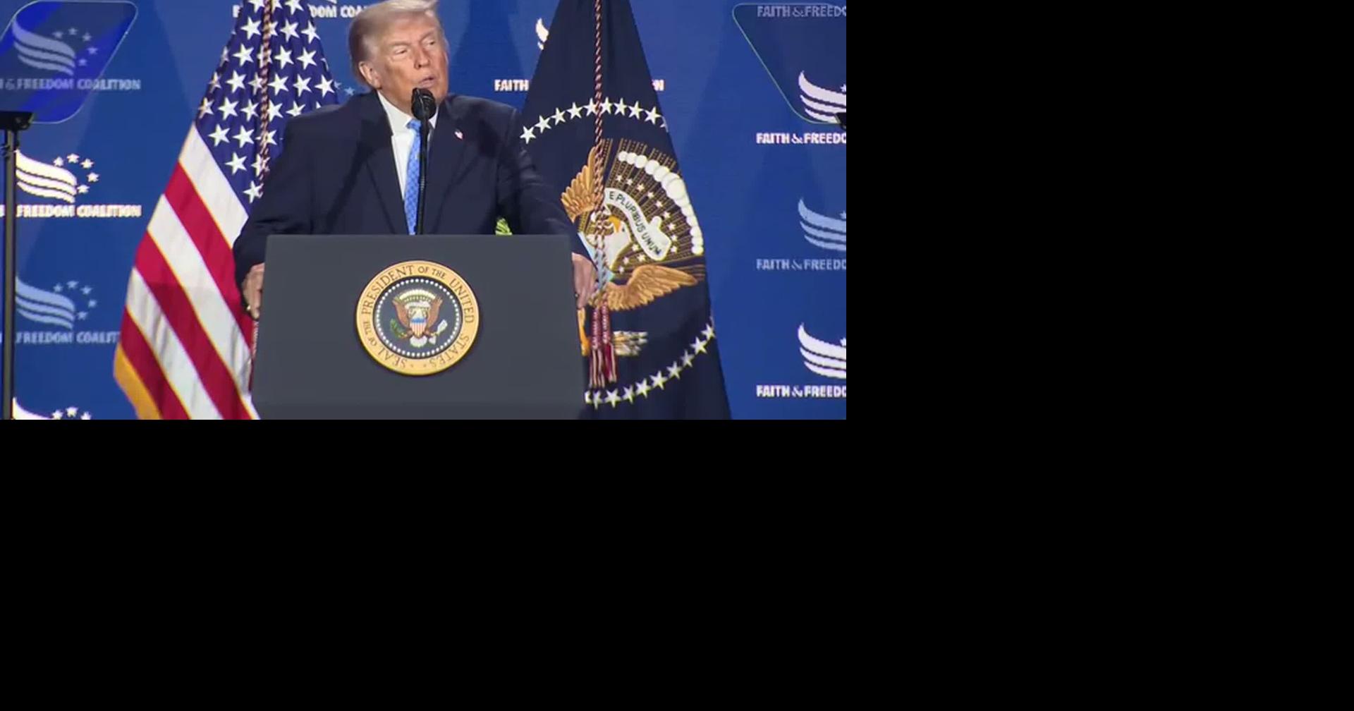 RAW: DC: TRUMP FAITH AND FREEDOM- THEY WILL KILL YOUR PEOPLE