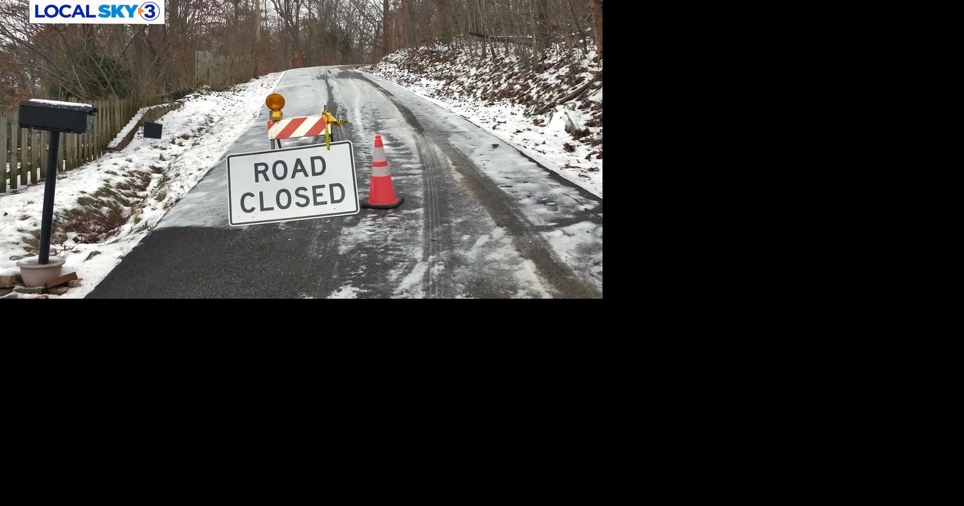 UPDATE Current road conditions in the Tennessee Valley Local News