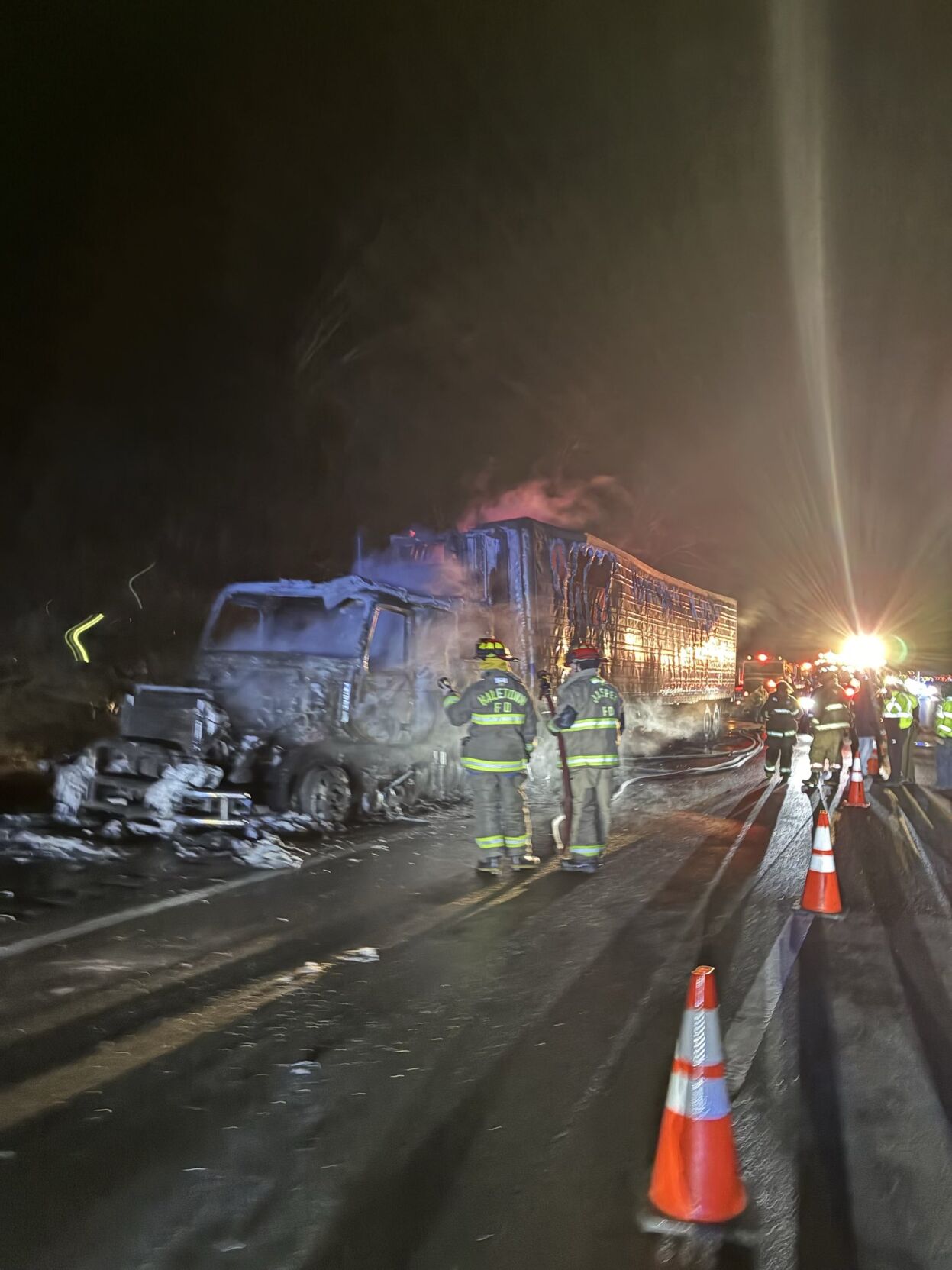 Tractor Trailer Fire on I-24 - Latest Updates | Local News | local3news.com