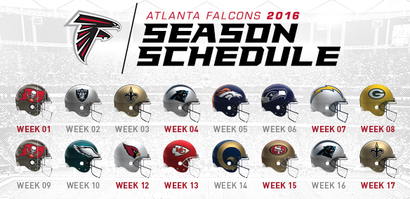 Atlanta Falcons release 2016 NFL Schedule