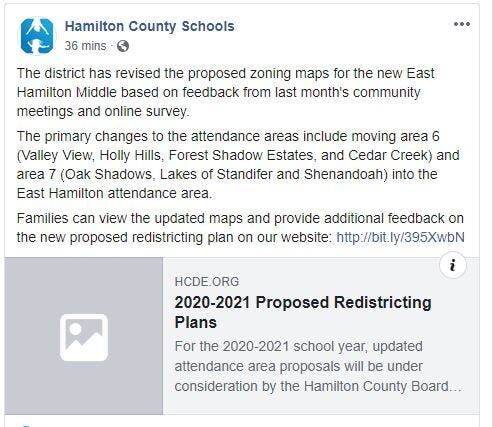 Hamilton Co. Schools revises proposed zoning maps for new East Hamilton Middle