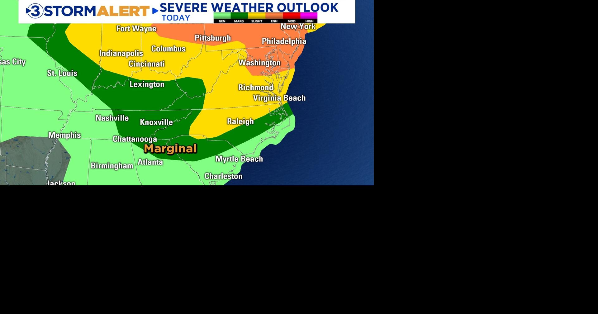 Scattered storm chances through the weekend