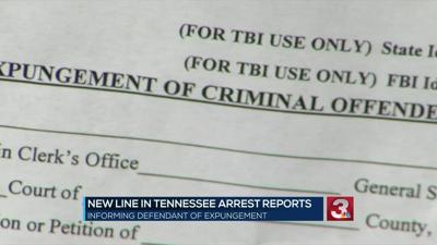 UPDATE: Changes to Tennessee arrest reports show Expungement eligibility