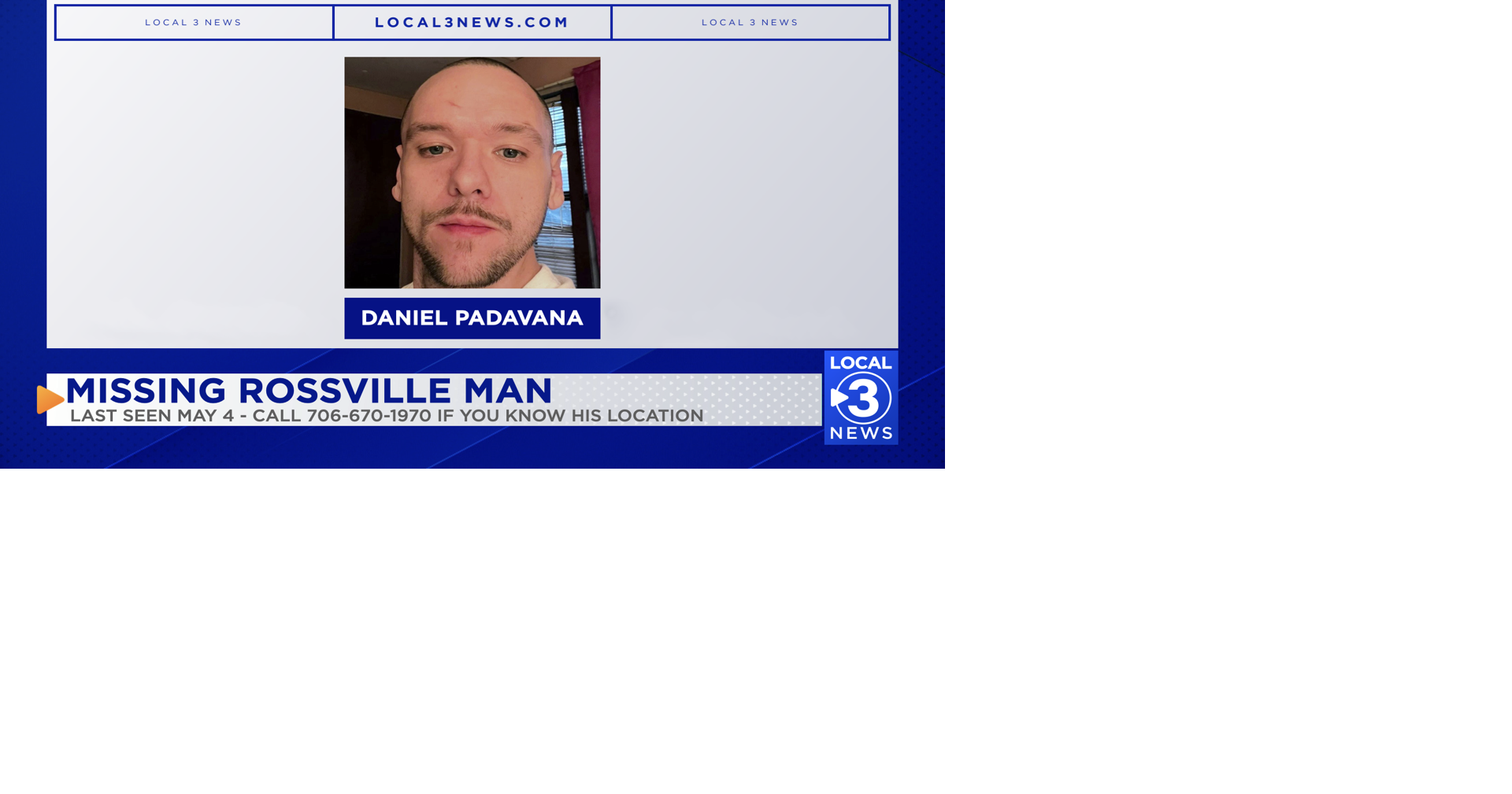 UPDATE: Missing Rossville man located | Local News | local3news.com