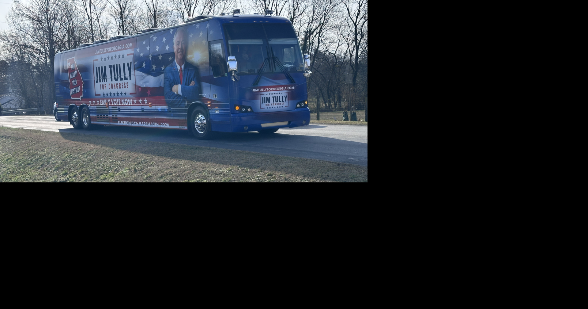 Which District 14 candidates showed up to Trump's event in Rome, GA?