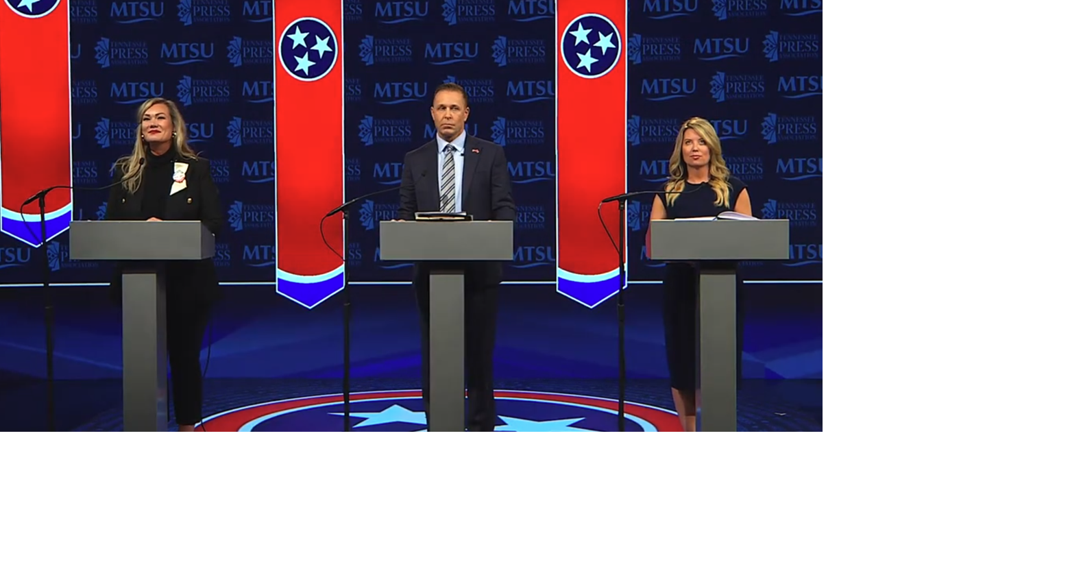 Tennessee gubernatorial forum draws three candidates as Blackburn declines