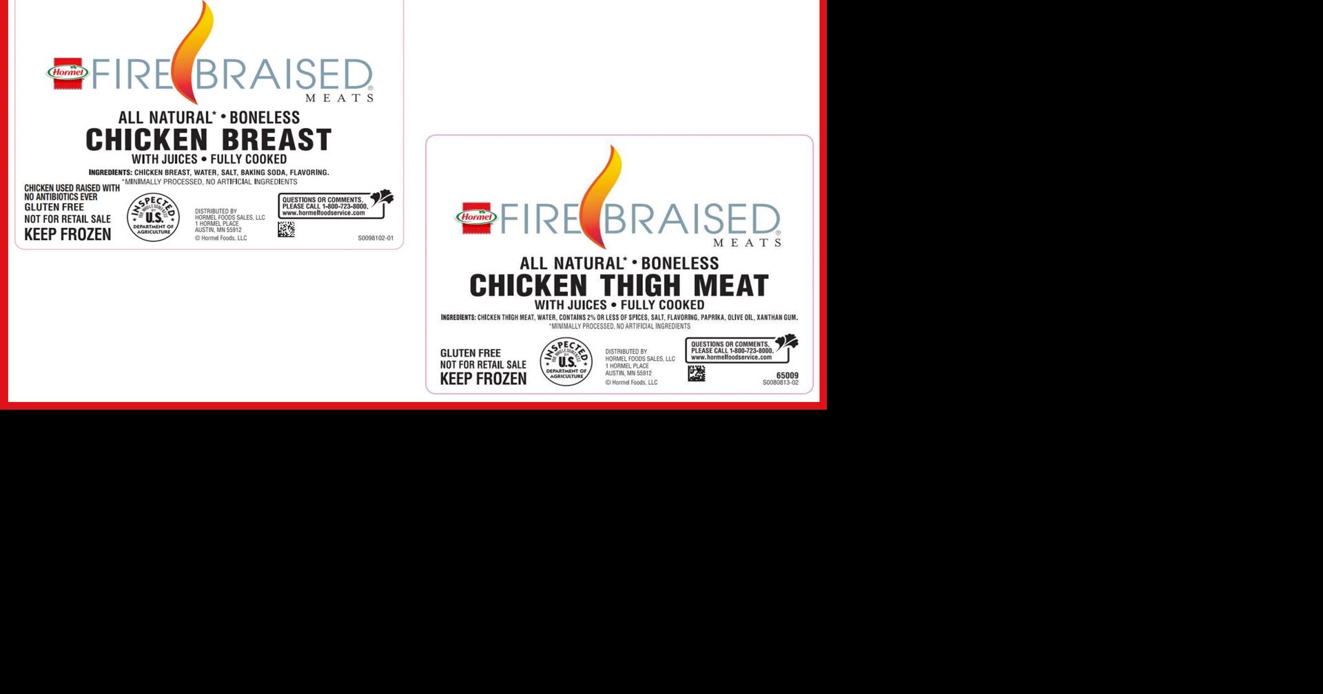 Nearly 5 million pounds of chicken recalled for metal fragments