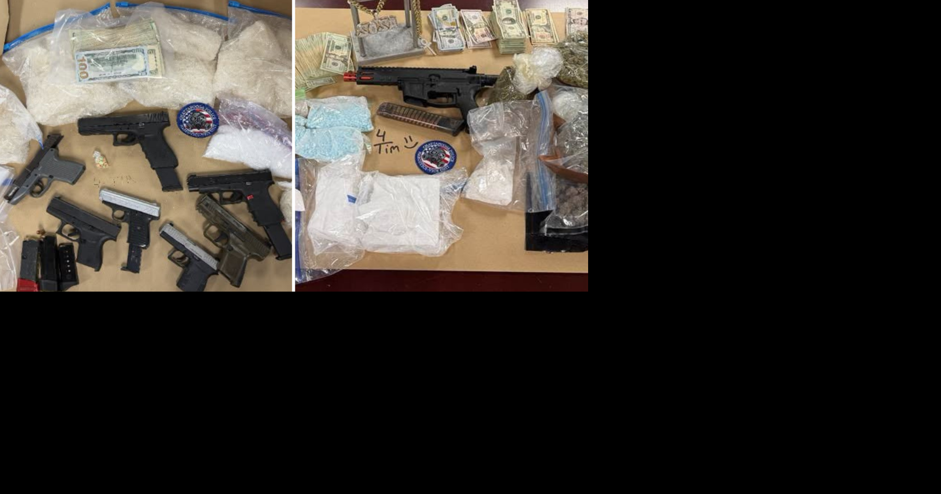 3 Chattanooga men charged in 2 separate drug and gun busts