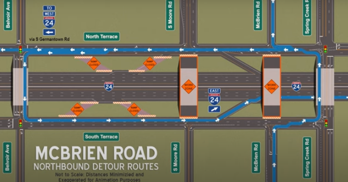Phase 2 of construction on I-24, I-75 interchange begins this week - Vimarsana News